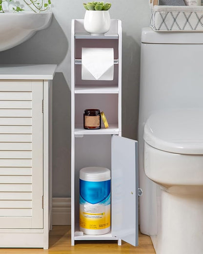 AOJEZOR Toilet Paper Holder Small: Bathroom Storage Cabinet - Image 3