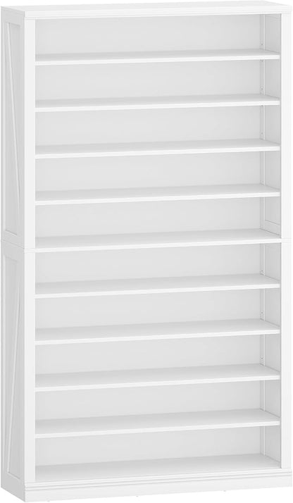 Hzuaneri Shoe Storage Cabinet, 10 Tiers Farmhouse Tall Shoe Cubby Organizer | - Image 9