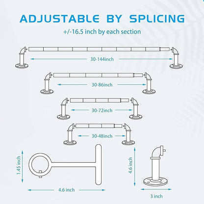 Industrial Curtain Rod Set - Image 6
