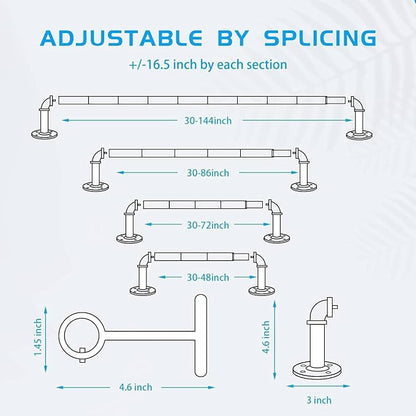 Industrial Curtain Rod Set - Image 6