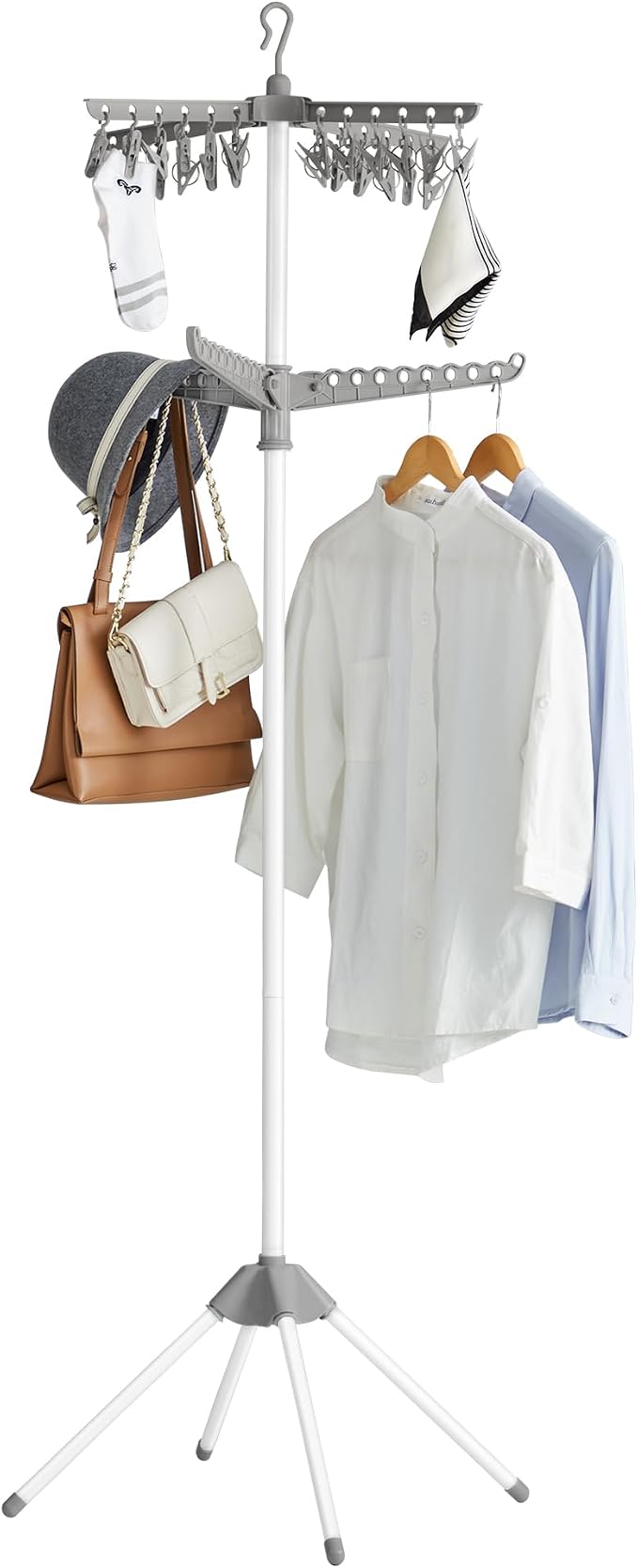 SONGMICS 2-Tier Clothes Drying Rack, 72-Inch Folding Laundry Drying Rack by Unknown