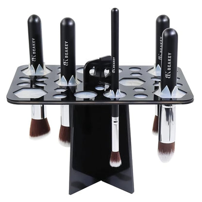 BEAKEY Make up Brush Drying Rack, Collapsible Makeup Brush Holder 28 Holes by BEAKEY