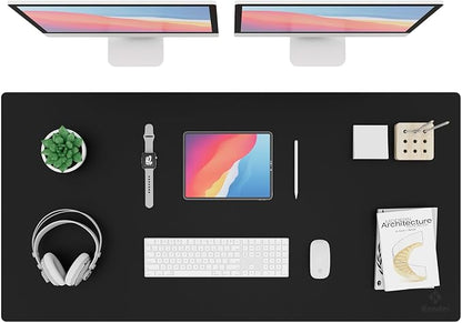 K KNODEL Large Office Leather Desk Mat, Mouse and Keyboard Pad, Computer and by K+KNODEL