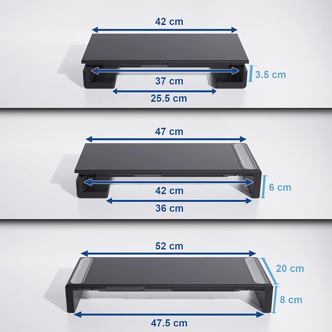 OImaster Adjustable Monitor Stand Riser - Image 8