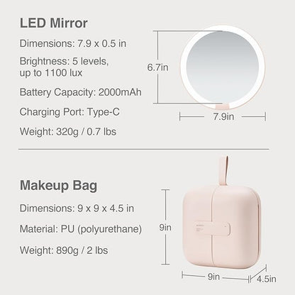 AMIRO M2 Cude Travel Makeup Bag - Image 6