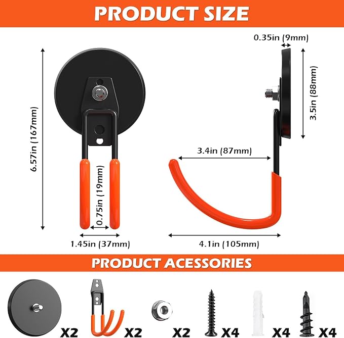 Extra Large Heavy Duty Magnetic Hooks - Image 3