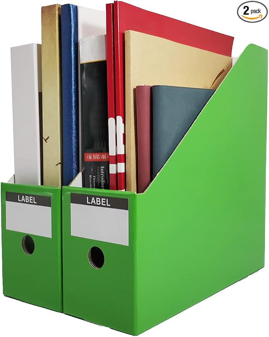 Limitliho 2 Pack Green Magazine Storage Boxes by Limitliho