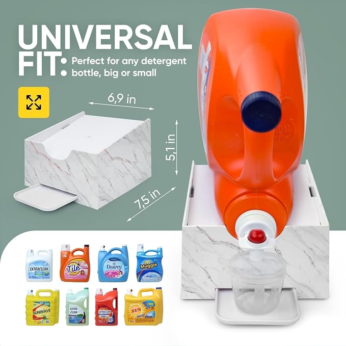 Skywin TidyFriend No-Spill Liquid Laundry Detergent Dispenser Holder, Laundry - Image 3