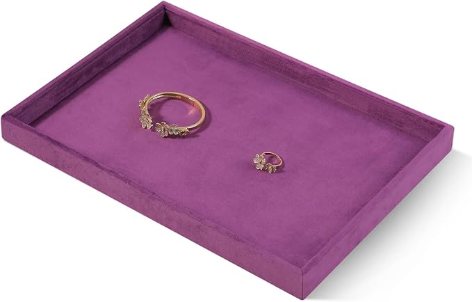 Velvet Stackable Jewelry Display Flat Tray - Image 3
