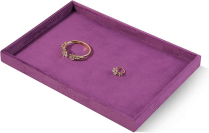 Velvet Stackable Jewelry Display Flat Tray - Image 3