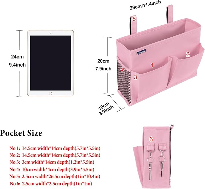 Surblue Caddy Hanging Organizer Bedside Storage Bag - Image 6