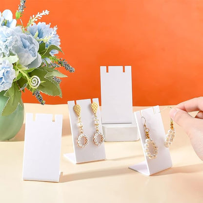 PH PandaHall 10pcs Acrylic Earring Stand, 1.7x1.4x3inch - Image 2