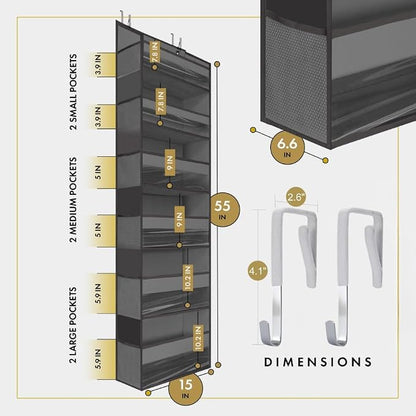 HOMELUX THEORY Over The Door Organizer Hanging - Image 2