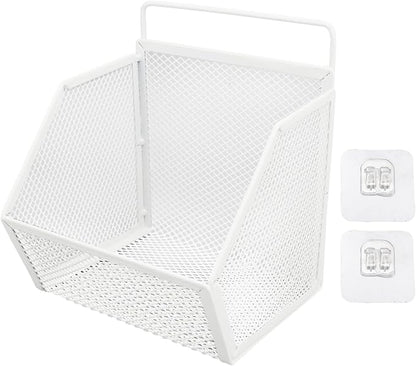 13.2x10x15cm Wall Hanging Baskets, Metal Wire Storage Organizer by Tissting