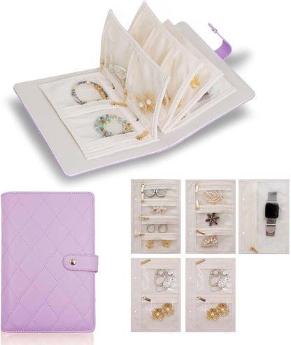Travel Jewelry Organizer Case ， Portable Jewelry Organizers Storage Book - Image 2