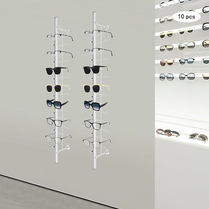 10Pcs Eyeglass Display Rack, Wall-Mounted Sunglasses Storage Organizer - Image 6