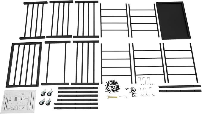 5-Tier Spray Paint Rack Organizer, Rolling Spray Bottle Holder - Image 9