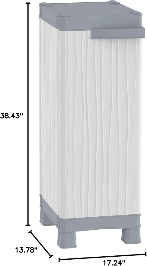 Terry, Base 350 UW, Cabinet 2 Internal Shelves. Color: Gray, Material: Plastic - Image 3