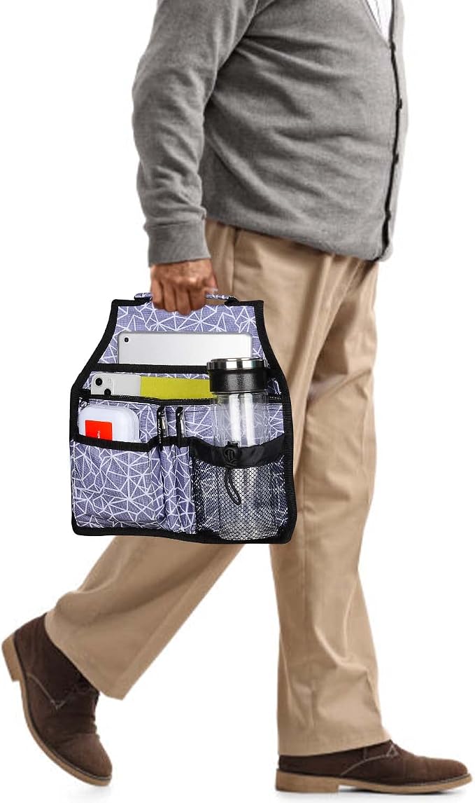 supregear Side Walker Bag, Walker Accessories Bag w/Cup Holder, Folding Walker - Image 8