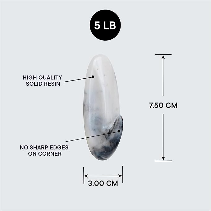 Indian Shelf Decorative Resin Adhesive Wall Hooks - Image 5