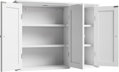 ChooChoo Laundry Cabinet with 3 Doors and Adjustable Shelves | 9.06"D x 31.1"W - Image 8