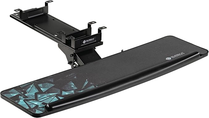 EUREKA ERGONOMIC Height Adjustable Mouse & Keyboard Tray Under Desk, Dual Mount by EUREKAERGONOMIC