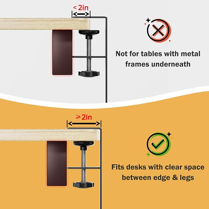 DELAMU 25'' Extended Under Desk Cable Management, No Dill Desk Cable Management - Image 6