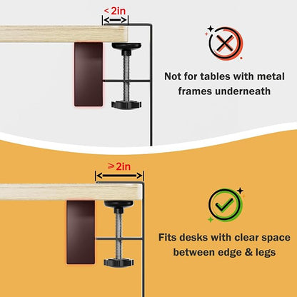 DELAMU 25'' Extended Under Desk Cable Management, No Dill Desk Cable Management - Image 6