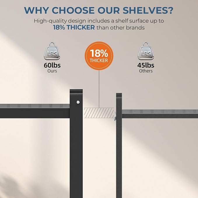 Upgraded 18% Thickened Portable 5-Tier Foldable Storage Shelves - Image 3