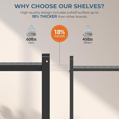 Upgraded 18% Thickened Portable 5-Tier Foldable Storage Shelves - Image 3