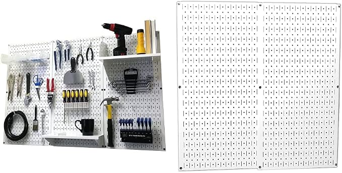 Wall Control Pegboard Organizer 4 ft. Metal Standard Tool Storage Kit by Wall+Control