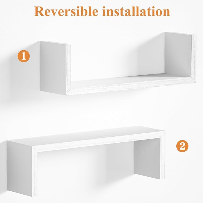 SRIWATANA White Floating Shelves - Image 8
