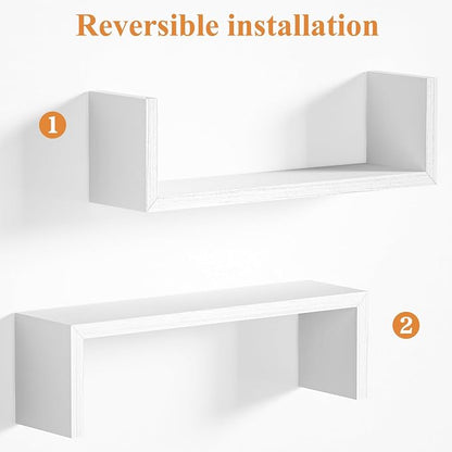 SRIWATANA White Floating Shelves - Image 8
