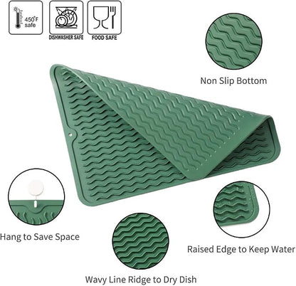 Silicone Dish Drying Mat for Multiple Usage, Easy clean, Eco-friendly, - Image 3