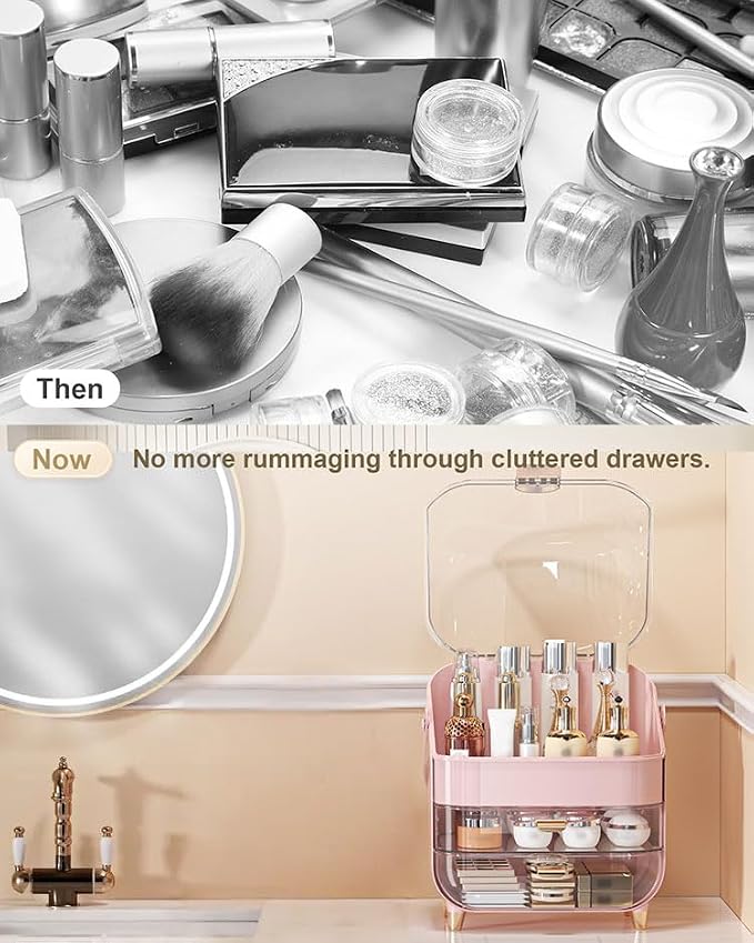 Makeup Organizer Countertop, Skincare Holder Bathroom Counter Organizer - Image 5