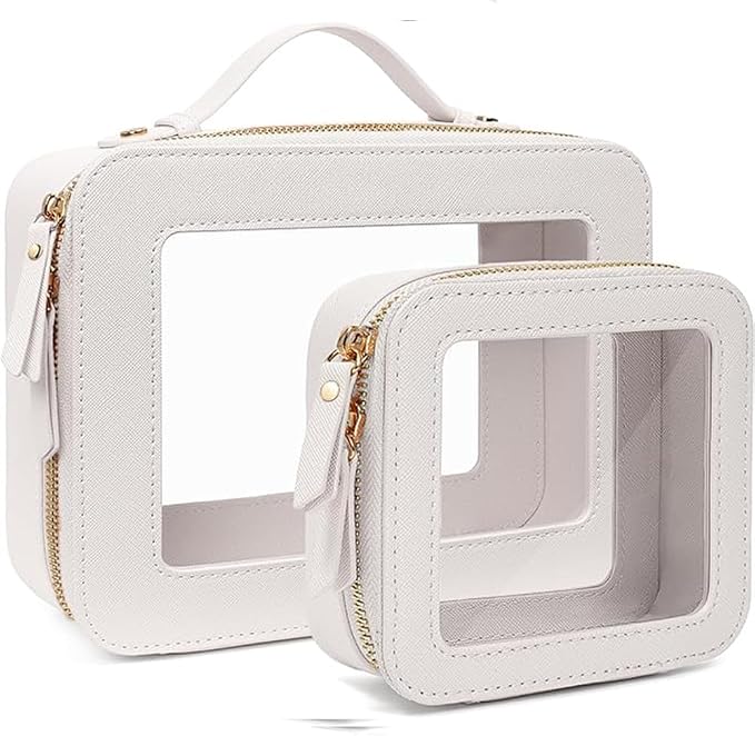 Travel Clear Makeup Bag Set, TSA Approved Cosmetic Bag Case - Image 8