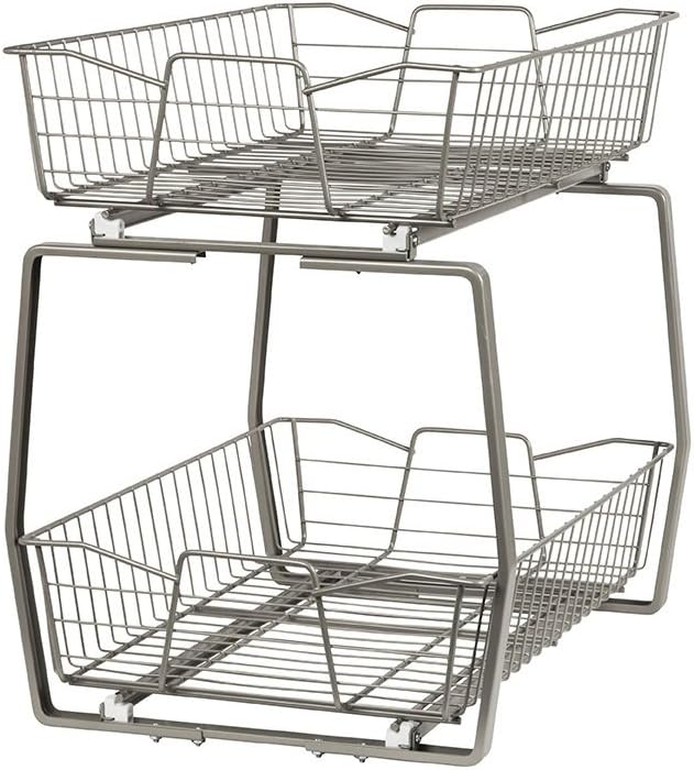 ClosetMaid 14 in. Pull Out Cabinet Organizer, 2 Tier, Heavy Duty, Slide Out by Unknown