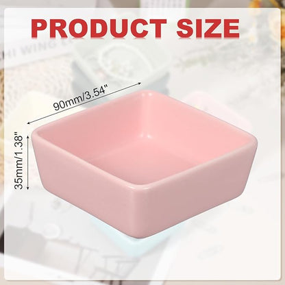 PATIKIL Square Paper Clip Holders, Ceramic Bowl Dish Clip Dispenser Organizer - Image 2