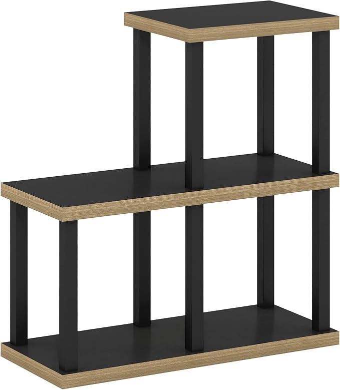 Furinno Turn-N-Tube No Tools 3-Cube Decorative Display Shelf, Americano/Black - Image 5