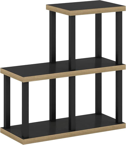 Furinno Turn-N-Tube No Tools 3-Cube Decorative Display Shelf, Americano/Black - Image 5