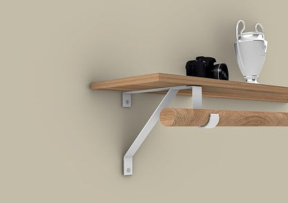 QCAA Heavy Duty Adjustable Shelf Rod Support Bracket - Image 4