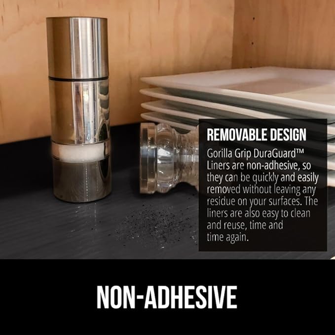 GORILLA GRIP DuraGuard Shelf Liner, 17.5x30 Non-Adhesive Cabinet Liners - Image 5
