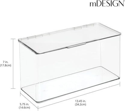 mDesign Plastic Stackable Playroom/Gaming Storage Organizer Bin Box - Image 4