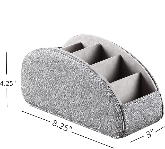 PU Leather Remote Control Holder, TV Remote Caddy - Image 2