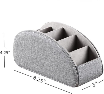 PU Leather Remote Control Holder, TV Remote Caddy - Image 2