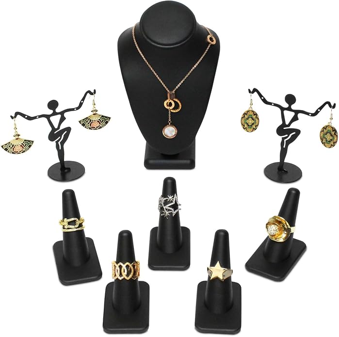 MOOCA Jewelry Display Set, Necklace Display Bust, Earring Organizer, Ring by Mooca