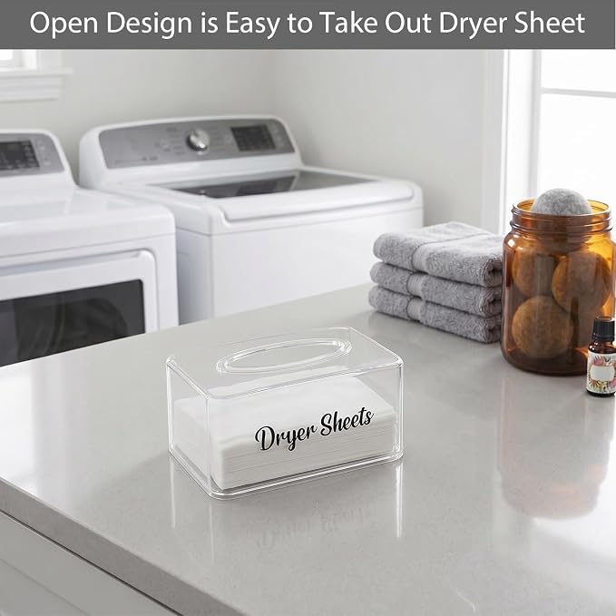 Dryer Sheet Holder, Dryer Sheet Dispenser Box - Image 4
