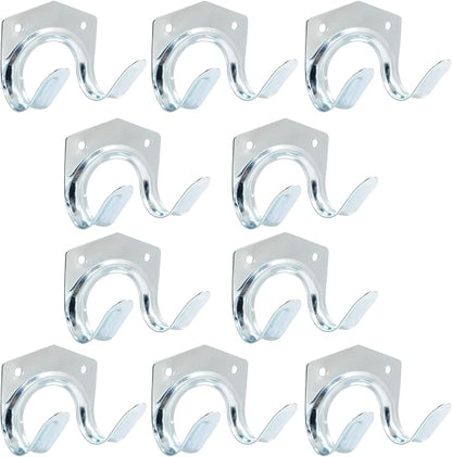 10 Pack Tool Storage Hooks Wall Mounted | Double Tool Storage Hangers, Mop - Image 5