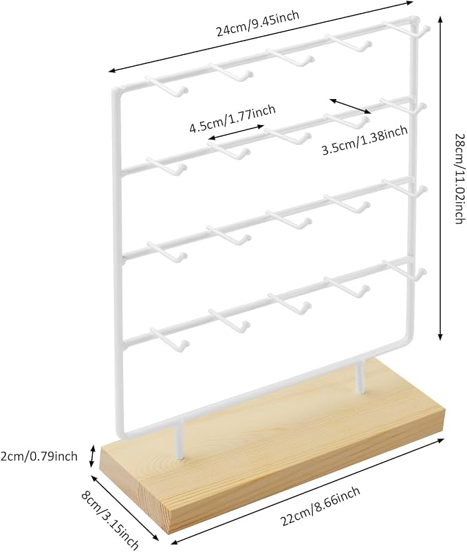 Earring Display Stand for Selling, Earring Display for Vendors, Wood Earring - Image 2