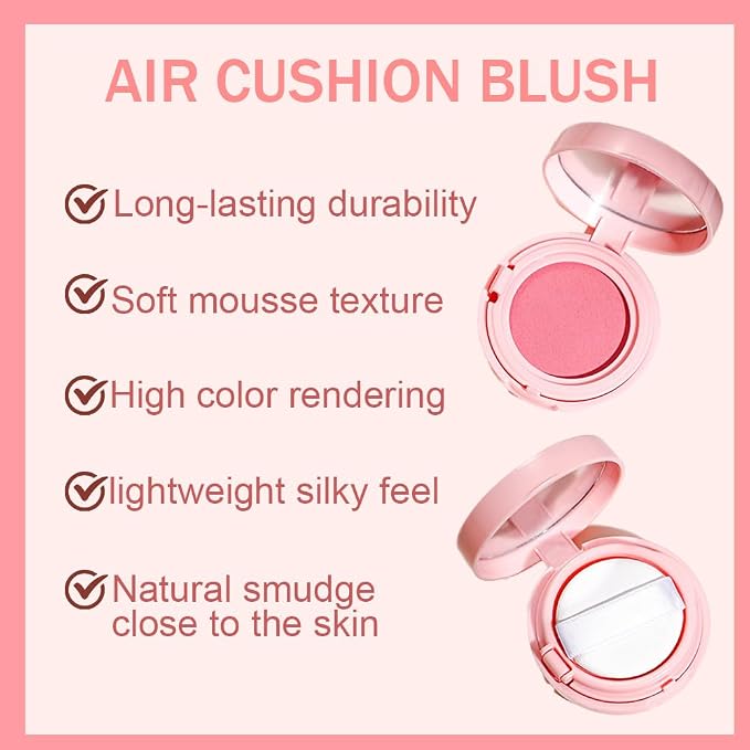 Powder Matte Blush Cheeks Face Makeup - Image 4